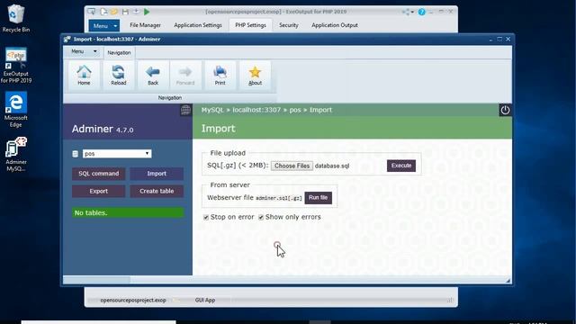 Portable MySql and PHP Desktop Applications With ExeOutput For PHP