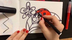 Рисуем божью коровку