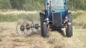Сгребаем сено граблями "СОЛНЫШКО".