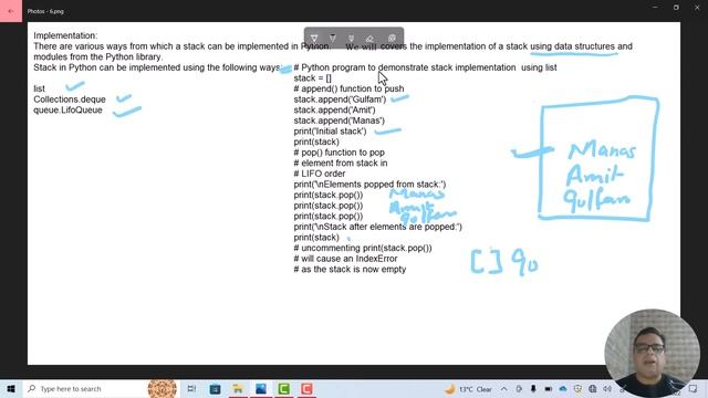 NCERT CLASS 12 Computer Science Chapter 3 || Stack || Stack in Python || Data Structure Stack