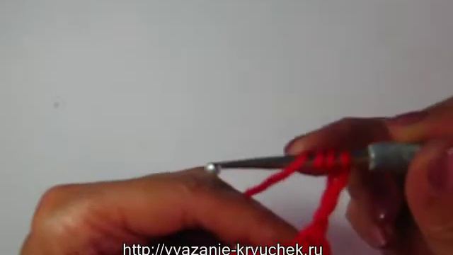 Вязание крючком для начинающих . Столбики с 2 и 3 накидами