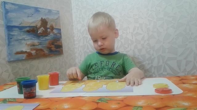 Рисуем деревья пальчиковыми красками смотреть онлайн