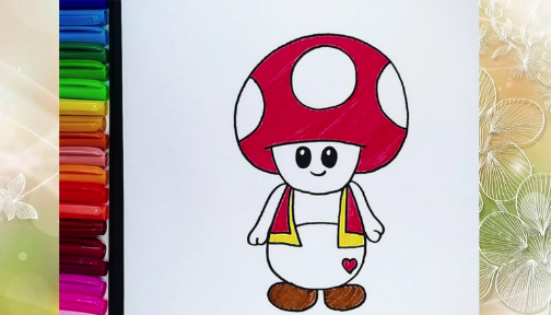 Милый Мухоморчик. рисуем с детьми смотреть онлайн