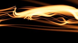 ФУТАЖ Золотистые нити, волны (абстракция)