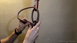 узел двойной булинь одним концом