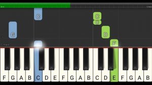 symphony no 9 - easy piano tutorial - beethoven