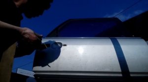 Как поставить ручку от шевроле нивы на Ауди 100 44