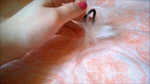 DIY : Бантики на заколке / Резинки для волос из меха /Fur Gum / Bows for girls