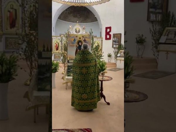 Освящение иконы прп. Евфросинии Полоцкой в храме св. Ирины в Покровском
