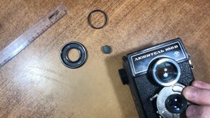 Фотоаппарат Любитель-166В. Юстировка обьективов, настройка на резкость.