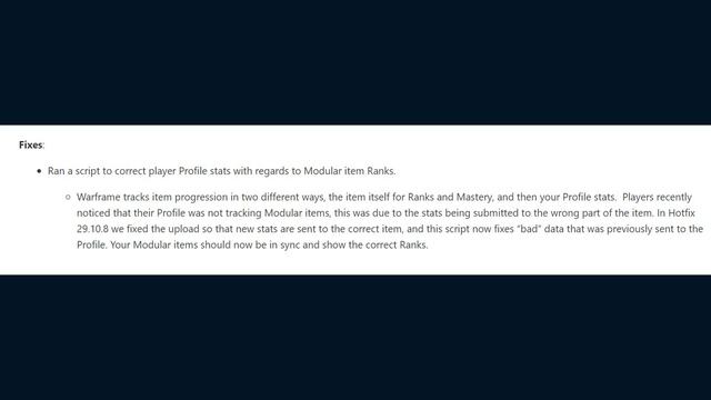 Warframe Hotfix 29.10.10 - Modular Gun, Railjack Crash & Ropalolyst Fixes смотреть онлайн