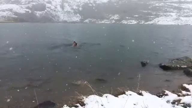 Купание зимой