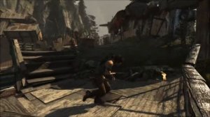 Tomb Raider - Shanty Town: Fire Arrow Action, Shotgun Battle, Solarii Soldiers HD Gameplay PC