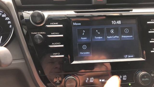 Оригинальный , Заводской CarPlay в Toyota Camry 70 2017-2020 г.в.
