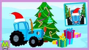Синий Трактор Новогодние Игры?? для Малышей.Наряжаем Елку и Играем с Животными.Обучающая Игра