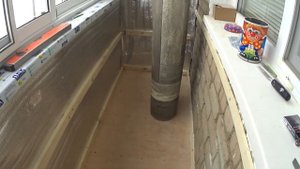 Отделка балкона панелями Пвх