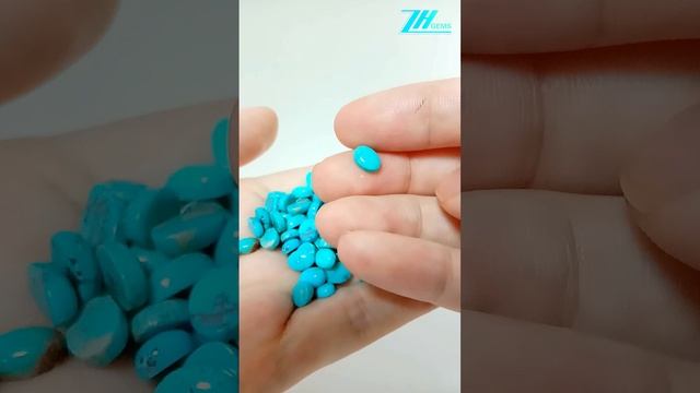 5mm*7mm Natural turquoise loose beads high quality Genuine turquoise cabochon for Jewelry05