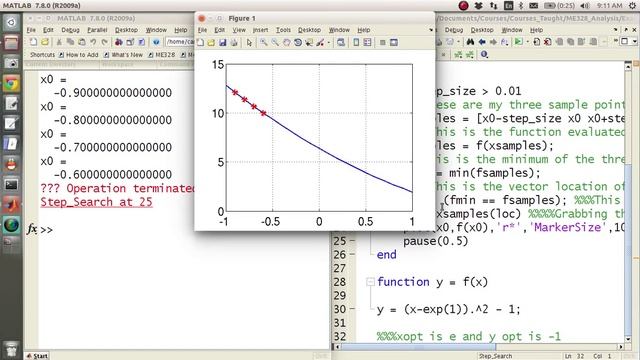 MATLAB Help - Optimization (Step Search/Grid Search) смотреть онлайн