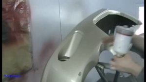 Покраска бампера лаком
