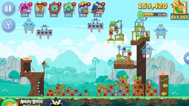 Angry Birds Friends Tournament 1196 ALL Levels No Power UP смотреть онлайн