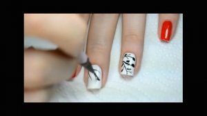 Дизайн Ногтей Рябина (рисунки на ногтях) / Easy Floral Nail Art step by steps