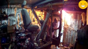 Самодельный мини-экскаватор своими руками, с поворотом на 360 часть 4 полная сборка.