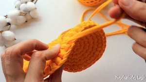 ?От А до Я! Идеальная Овальная Корзинка из трикотажной пряжи. Вязание крючком для начинающих