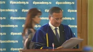 Presentation of an honorary doctorate from the Diplomatic Academy Russian Franco Frattini