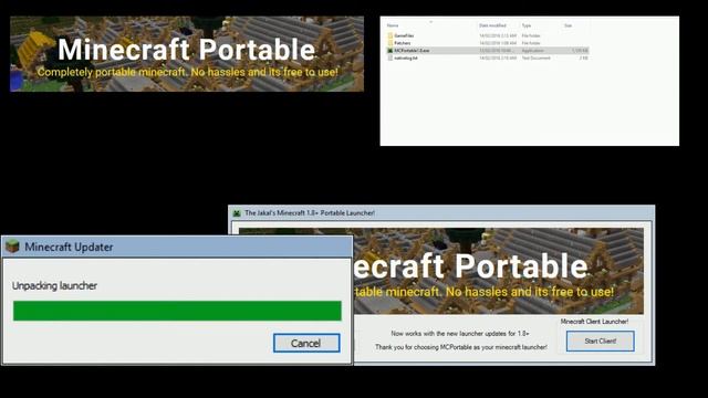 Installing and using Minecraft Portable 1.8 смотреть онлайн