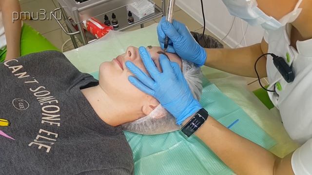 Permanent Makeup Tutorial: Eyebrows Dense Shading / Обучение татуажу: плотная растушевка бровей