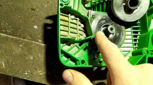 Меняем шнурок (нитку) стартера бензопили Про-Крафт К450