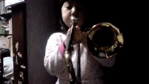My 4YO daughter plays soprano trombone
