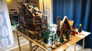 Обзор коллекции лего Самоделок: Новогодняя деревня / Lego MOC: Santa's House. Christmas Village
