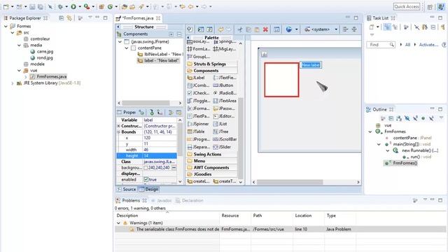 POO TP Java n°3 : interface graphique смотреть онлайн