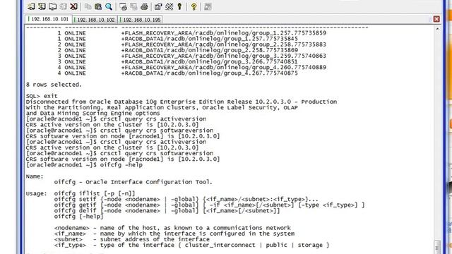 04.29_Oracle_10gR2_RAC_4.29 Verify the RAC Cluster & Database Configuration.avi