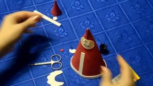 Делаем Деда Мороза из фоамирана