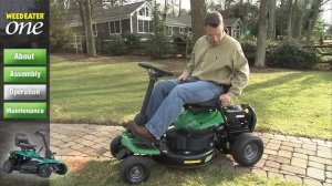 Первый запуск садового минитрактора Weed Eater One