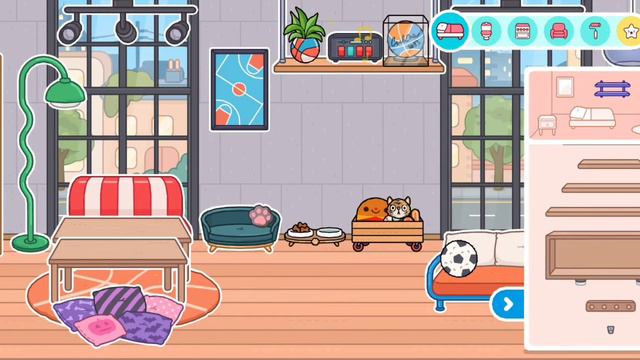 Обустраиваю дом 🏠✨// поболтаем 💗//toca boca//тока бока//toca panda 🐼 смотреть онлайн