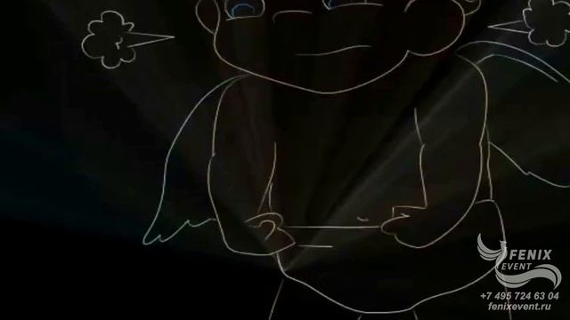 Заказать лазерное шоу на свадьбу, праздник, юбилей и корпоратив в Москве - История любви на свадьбу