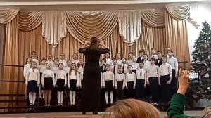 Хор 3-4 кл. шк. им. В. А. Гаврилина г. СПБ Е. Зарицкая "Рождественская песня"