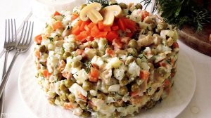 Постный вкуснейший Салат а-ля Оливье!✨ Плюс рецепт ПОСТного МАЙОНЕЗА!