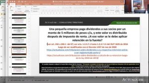 Retención en la fuente sobre dividendos distribuidos a socios