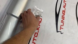 Накладка на нижнюю часть заднего бампера Toyota Land Cruiser Prado 150 09-17г Серебро