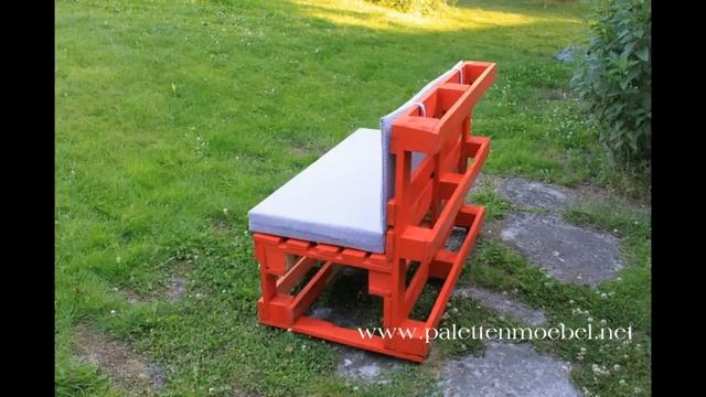 Лавочка для сада из поддонов | Palettenmöbel Bank aus Paletten