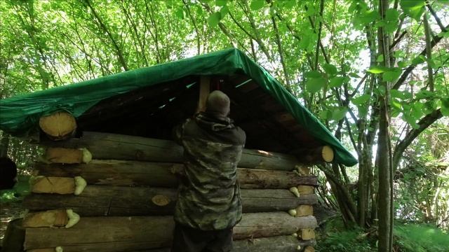 Баня из валежника. Зашили фронтон. Часть 7. Мотопокатушки смотреть онлайн