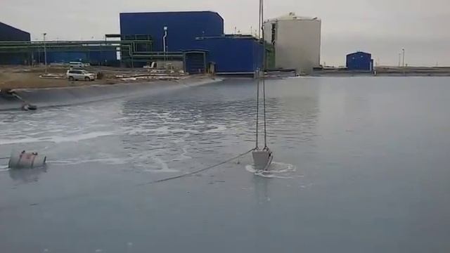 Откачка донного отложения в технологическом пруде насосом DRAGFLOW HY85B c гидроприводом смотреть онлайн