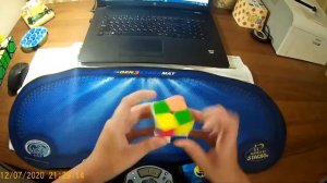 Сборки кубика 2x2 с экшен-камерой | Тренировочная сессия