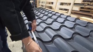 Производство металлочерепицы Монтеррей VIMATT серый графит