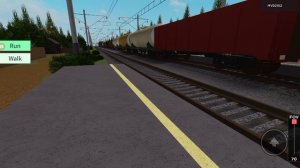 ВЛ80т с грузовым поездом в Роблоксе. #roblox #vladaudi #поезда #ВЛ80Т