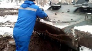 Переезд через ручей мтлб , провалился в болоте!